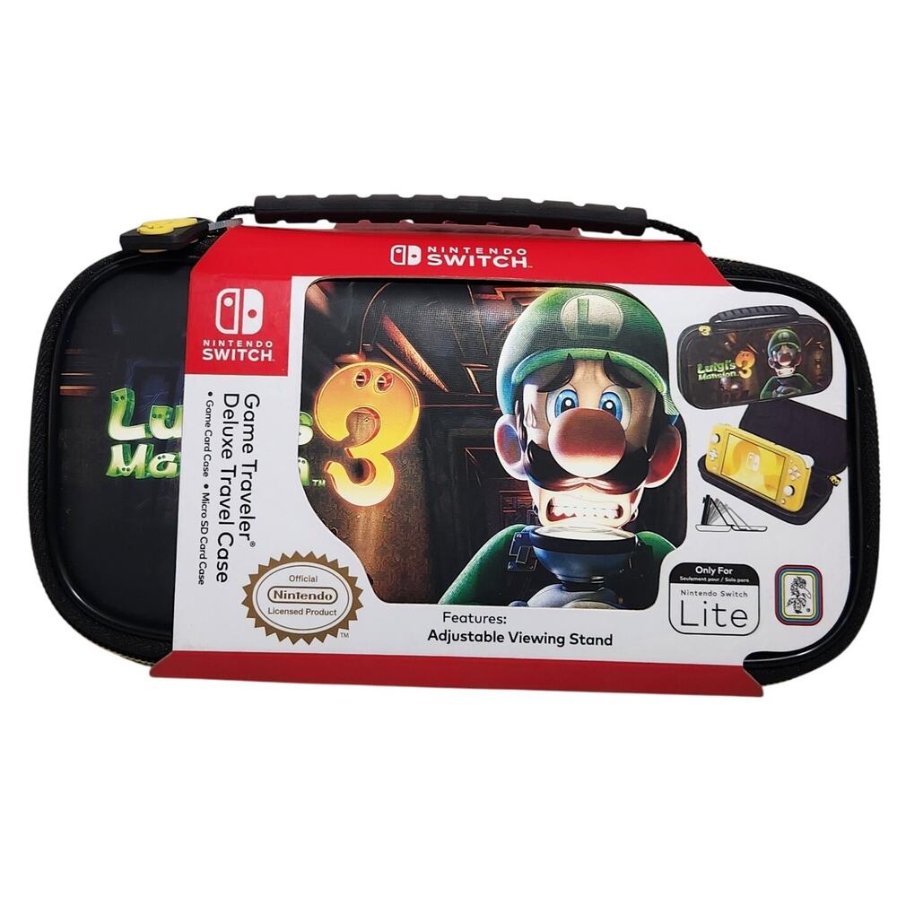 Nintendo Switch Lite Luigi's Mansion 3 Deluxe Travel Case Brand New